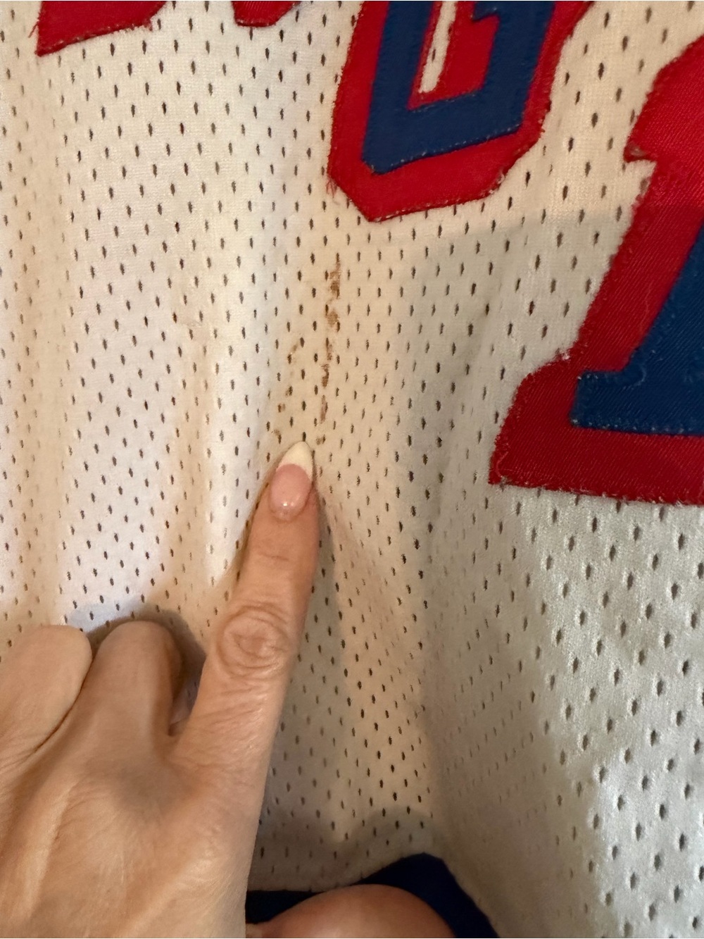 White, Blue & Red Men's Hockey-Style Sweater Mike Richter vintage jersey - Picture 3 of 9